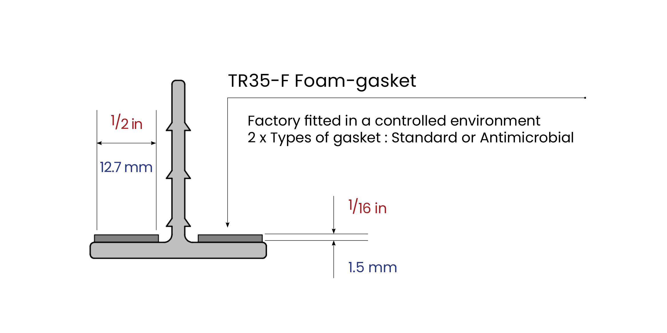 Seals and gaskets. Foam