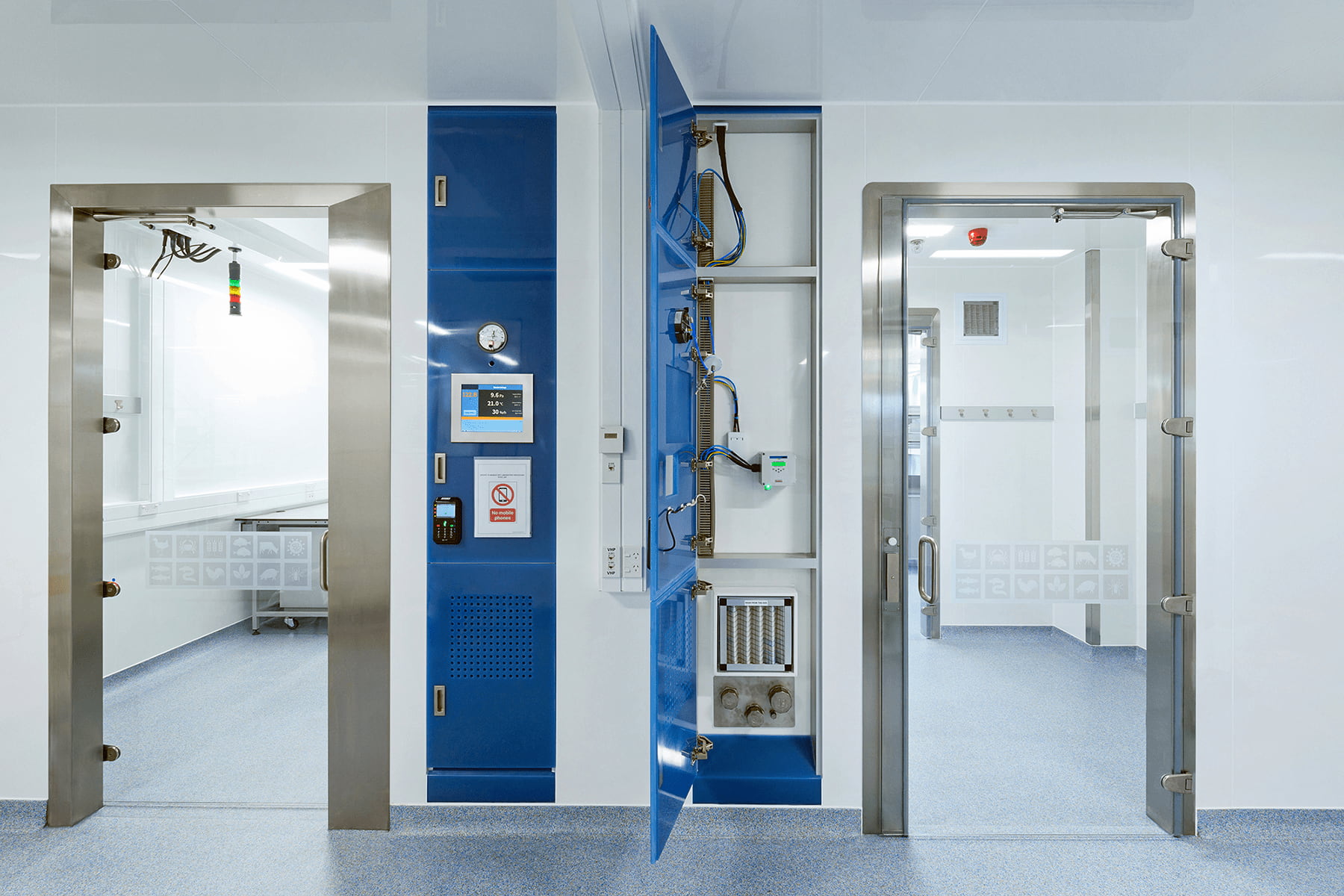 Blue VLADS inside PC3 Lab