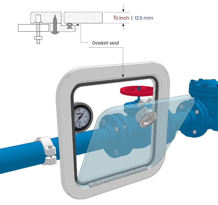 Arcoplast wall Access Hatch