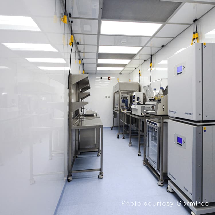 Arcoplast. PC3 Mobile Lab using GFRMC for walls and ceiling 