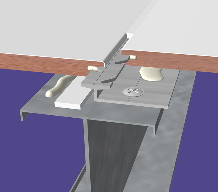 GFRP cross section of  panel jiont with seismic spline and A-1010 A-2020