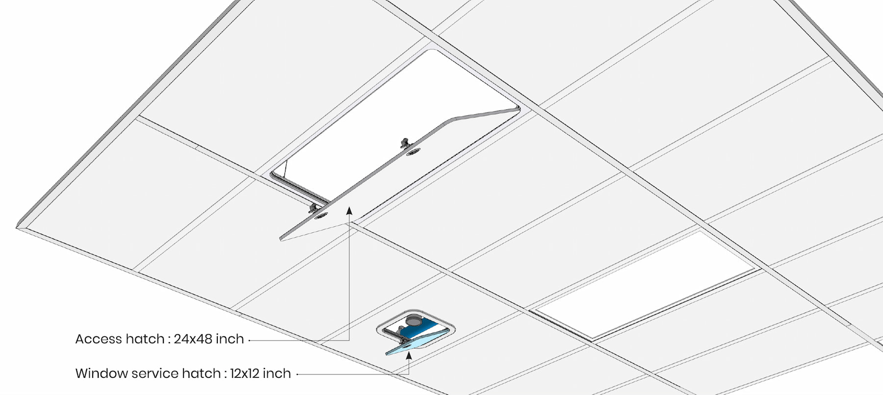 TR35 Ceiling access or service Hatches 