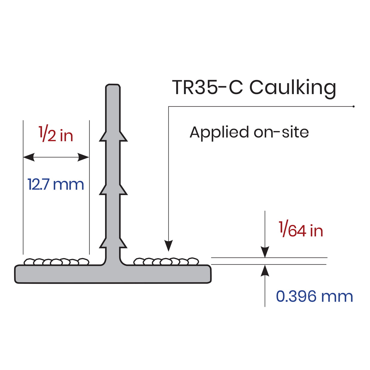 Arcoplast TR35 caulking seal